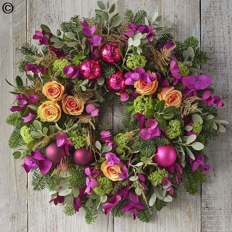 Large Contemporary Christmas Wreath